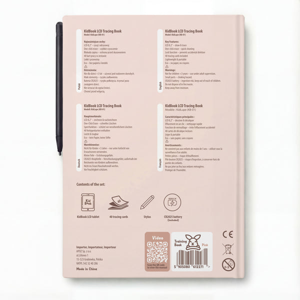 Grafiktablett mit Arbeitskarten zum Zeichnen – KidBook – Rabbit